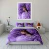 Purple Bedding Set - Speak Now Pattern Bedding Duvet Cover Set Duvet Cover Pillowcases  (1*Duvet Cover 2*Pillowcases, without duvet insert)