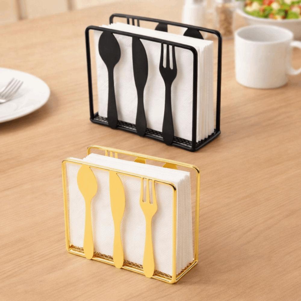 Metal Napkin Holder Decorative Paper Dispenser New Napkin Organizer  for Kitchen Dining Table