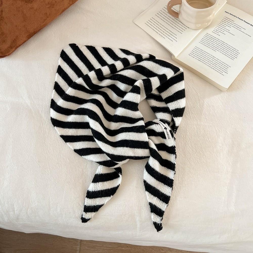 Warm Triangular Scarf Knitted Wool Scarves Korean Neck Protection Scarf Autumn Winter