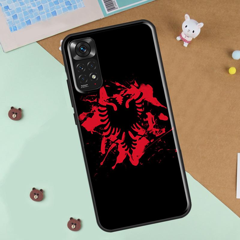 Албания Албанский Флаг Арт Чехол для Телефона Для Xiaomi Redmi Note 12 8 9 10 11 Pro 8T 9S 10S 11S 12S 10A 9C 10C 12C