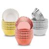 100 шт., чашки для торта, жиронепроницаемые, термостойкие, алюминиевая фольга, вкладыши для кексов, обертки, принадлежности для выпечки