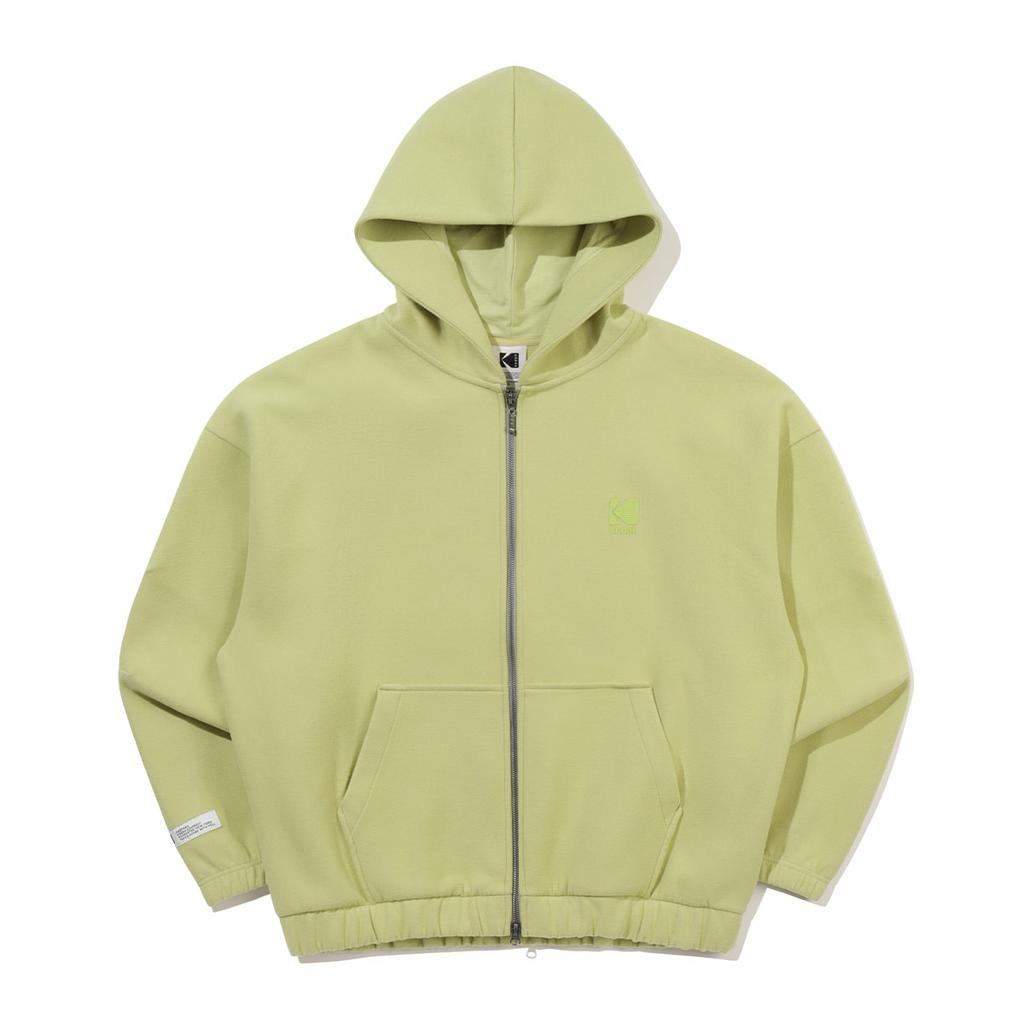 KODAK Mellow Oversized Zip-Up Hoodie Lime