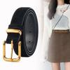 Casual Frosted Cowhide Belt Luxury Design Business Waist Strap Retro Trouser Dress Belts  Gifts