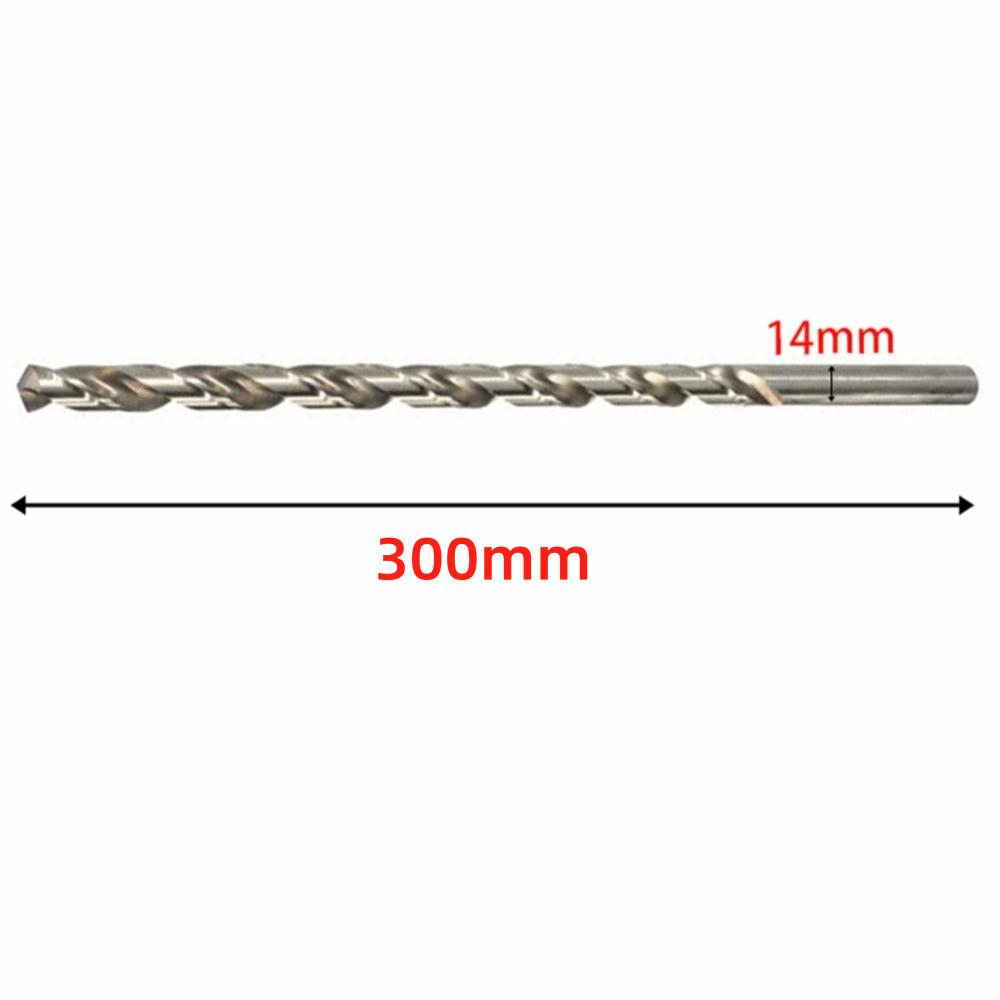 HSS Material Twist Drill Bit 300mm Total Length Extended Drill Bit Plastic Drilling