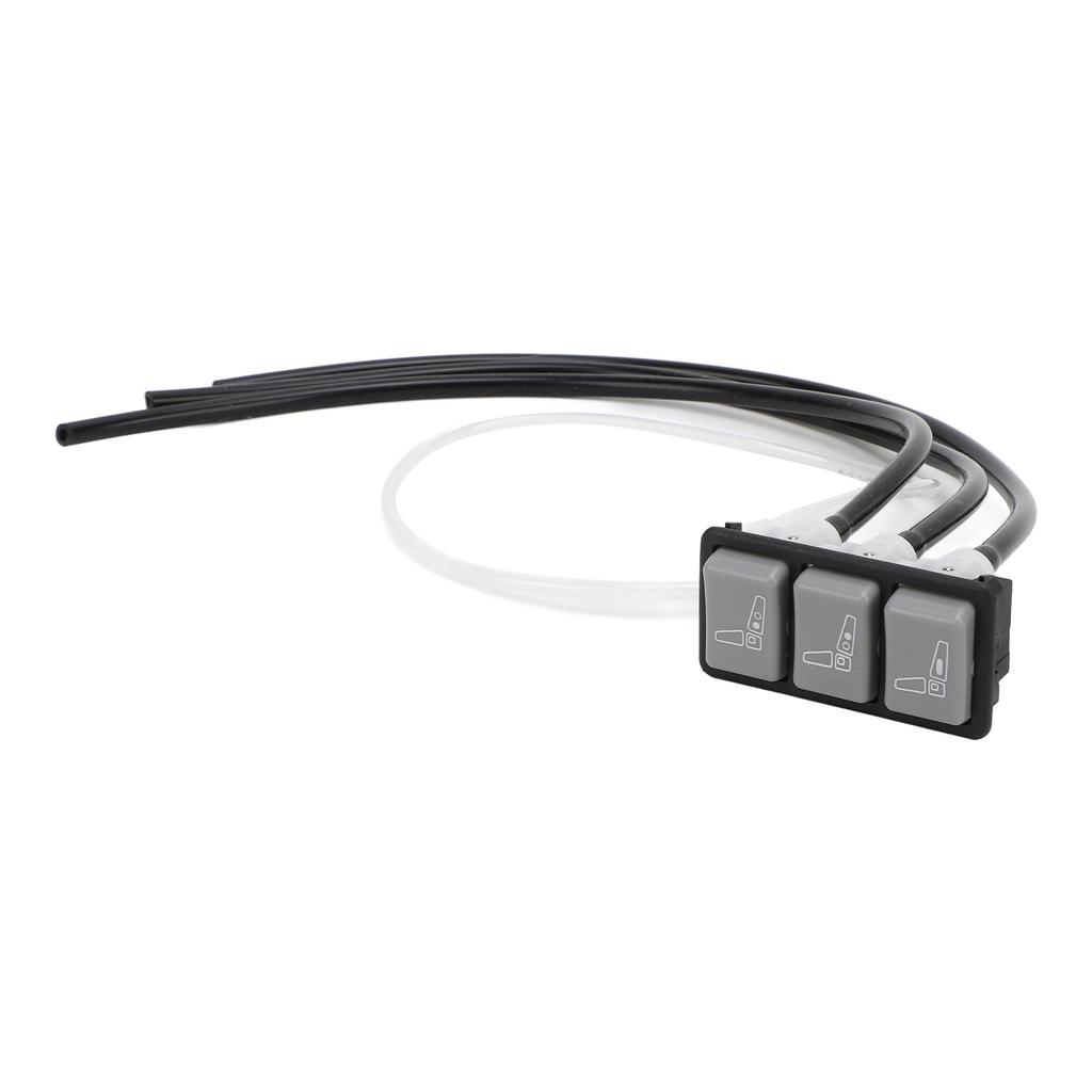 Truck Seat Lumbar Adjustment Valve 29074‑02 3 Button Seat Lumbar Adjustment Support Valve with 350mm Hose Replacement