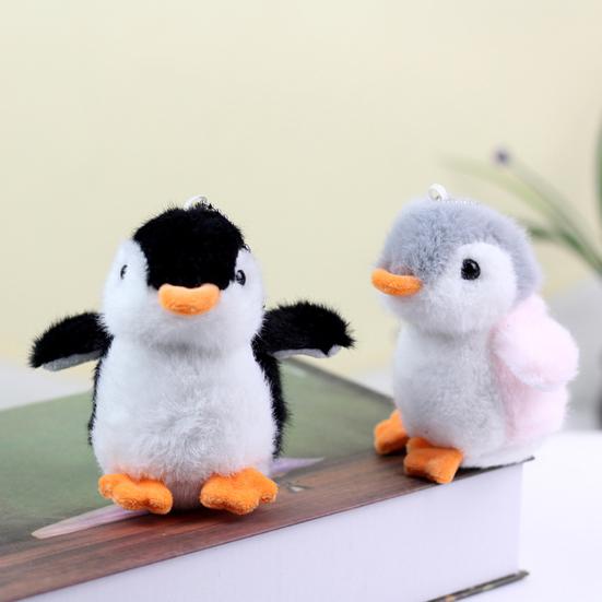 Плюшевый брелок тонкой работы, коллекционный легкий чучело пингвина, плюшевый брелок, подвеска для сумки, подвески