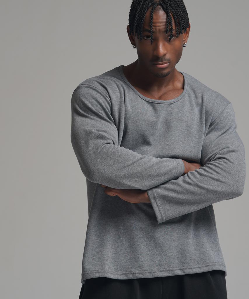 PHERMENON [2Pack] Muscle Fit U-Neck Long Sleeve (3 Colors)