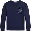 Polo Sweatshirt FW24 Pony Embroidered Letter Crew Neck Long Sleeve Kids Sweatshirt Navy-Blue 323958053-002