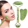 Face Massager Guasha Jade Roller Scraper Facial Skin Care Tools