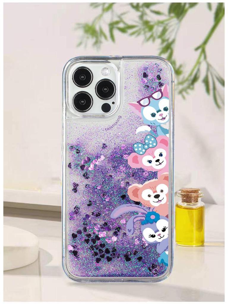 Чехол для iPhone с блестками Quicksand Ballet Rabbit для Apple 11, 12, 13 Pro Max, X со шнурком