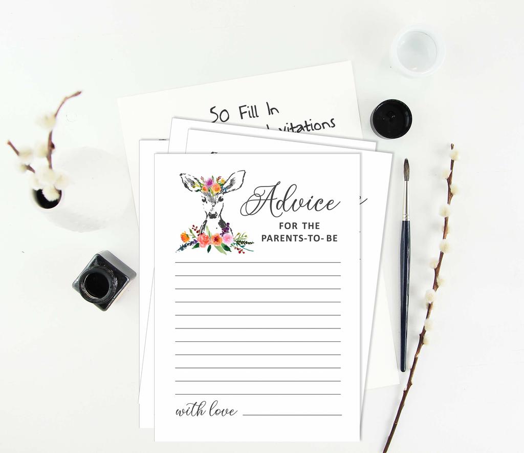 Inkdotpot 50 BabyA AlphabetA ABCA GameA Олени Животные Baby Shower Игра Гендерно-нейтральная вечеринка