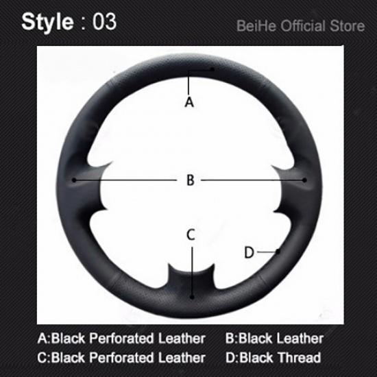 Нескользящий черный кожаный замшевый чехол на руль автомобиля своими руками, сшитый вручную, для BMW Z4 E89 2009-2016, интерьер