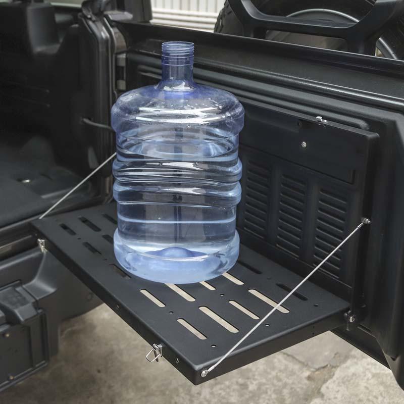 Car Tailgate Storage Bracket Foldable Table Board Rack Shelf For Jeep Wrangler JL 2018 Up Metal Car Accessories