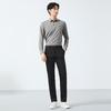 Qipai Мужские длинные брюки в стиле business casual из смесового шелка