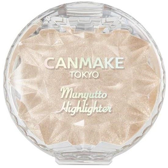Хайлайтер-крем Canmake Cream Munyutto 01 Moonlight Gem 3,8 г Сырой Редкий Равномерно ложится Бежево-белый 1