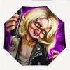 Модный складной зонт Chucky с автоматическим открытием/закрытием. Портативный и складной, идеально подходит для подарка, путешествий и повседневного использования.