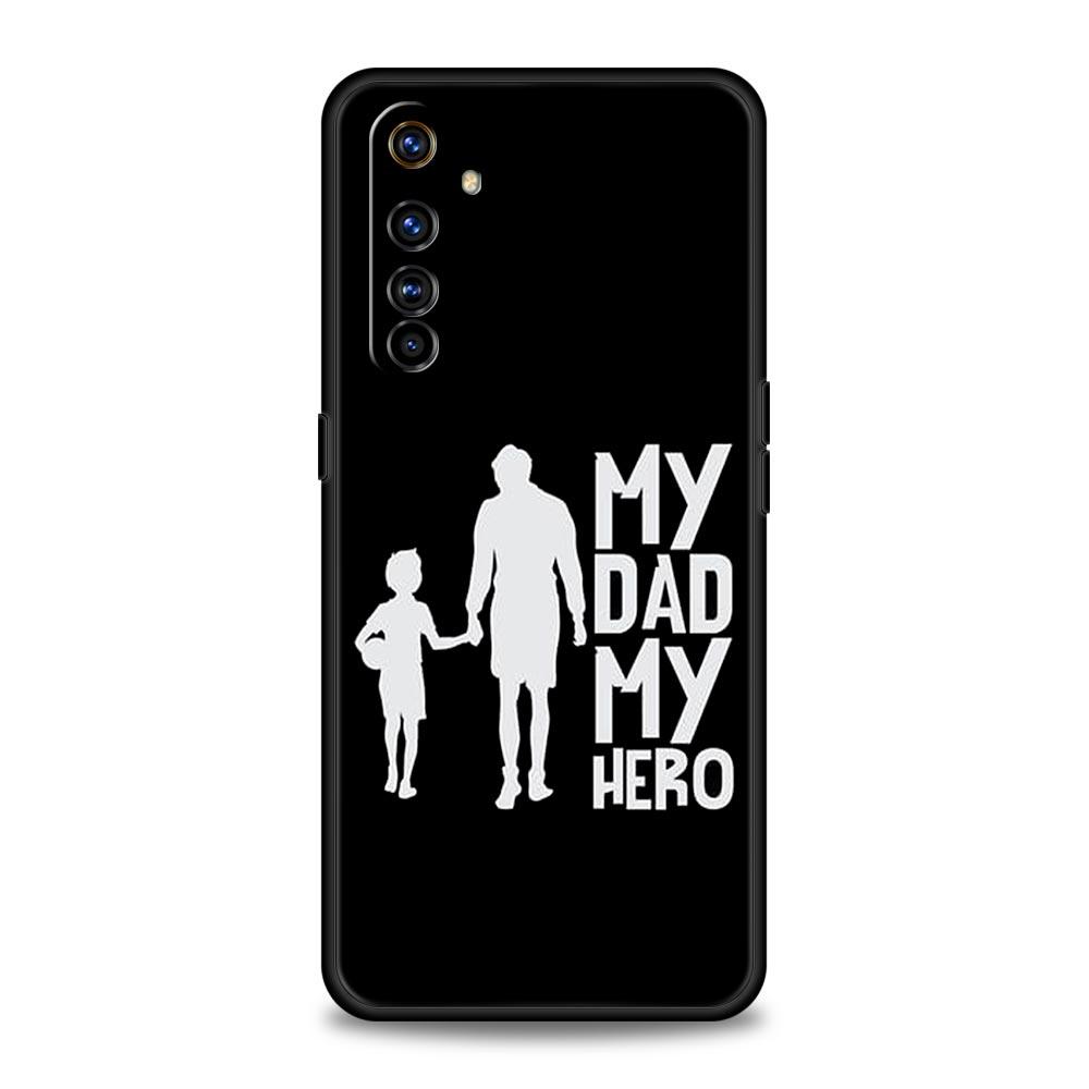 Модный Чехол для Телефона 'Супер Мама Папа' для Realme 12 11 10 4G 9 8 5G 7 6 GT5 GT3 GT2 Pro Plus C21 C11 C25 C35 GT Neo 2 3 3T 5