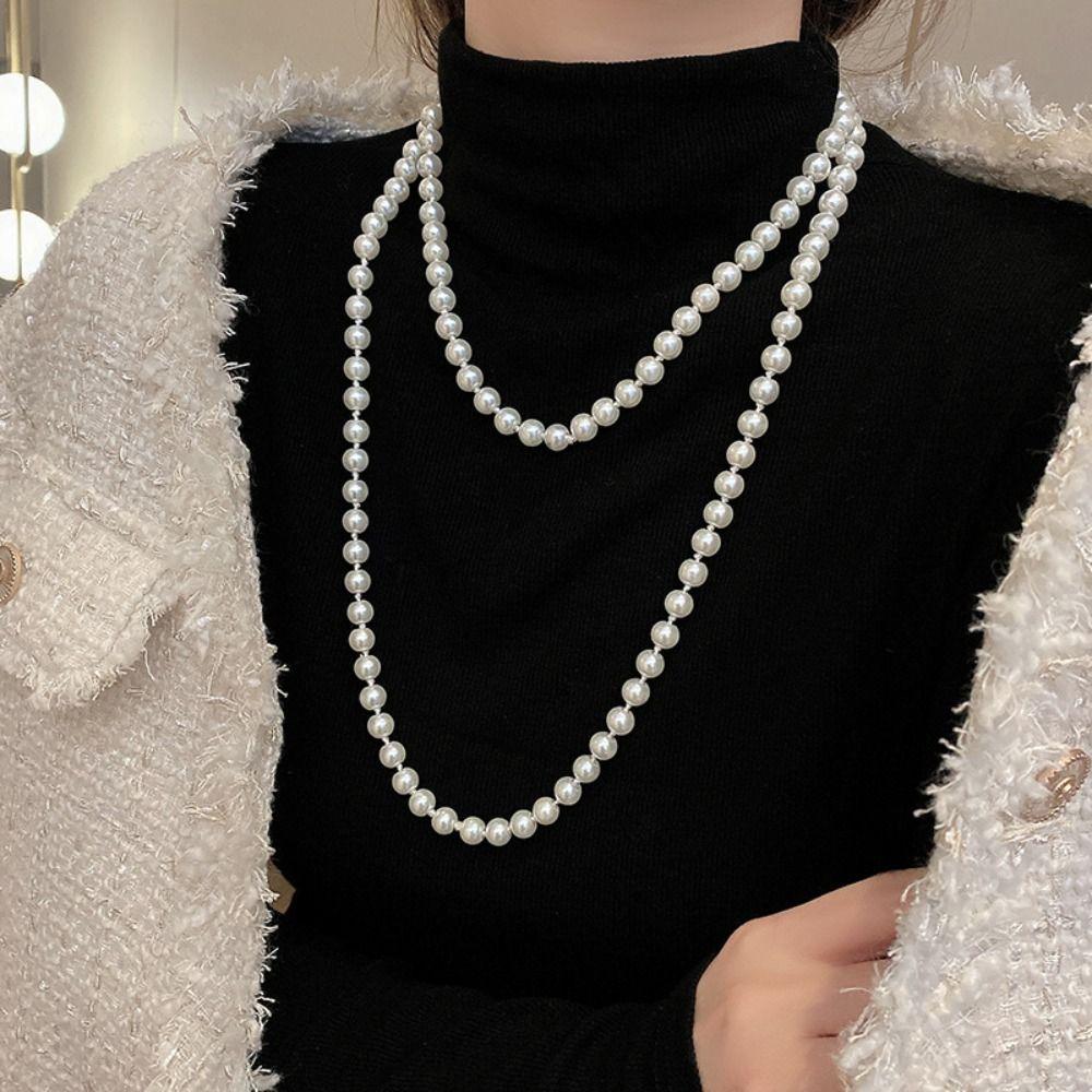 Imitation Pearl Pearl Choker Pearl White Waist Chain Cheongsam Accessory Necklace Dress Decoration