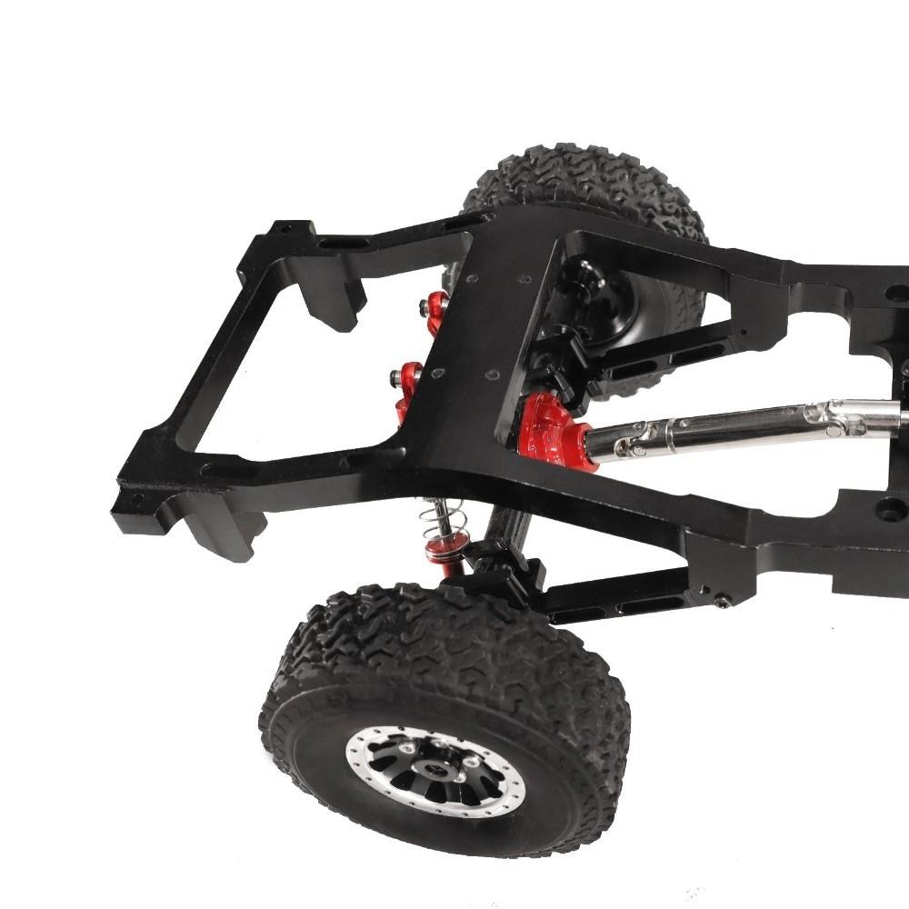 6pcs Black Red Silver Leaf Spring Modified Rod Metal Fixing Plate Kit RC Accessories