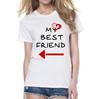 Summer 2023 Fashion Best Friend Shirts Women Short Sleeve T Shirt Bff Top Sisters Gifts For Friends Tees For Her