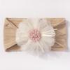 Hot-selling new baby headband cute mesh flower baby jacquard headscarf comfortable children's jewelry