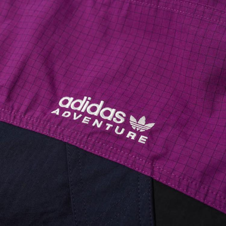 Adidas Оригинальная трехцветная толстовка с капюшоном Adicolor с вышивкой трилистника, мужская куртка фиолетового цвета H09047