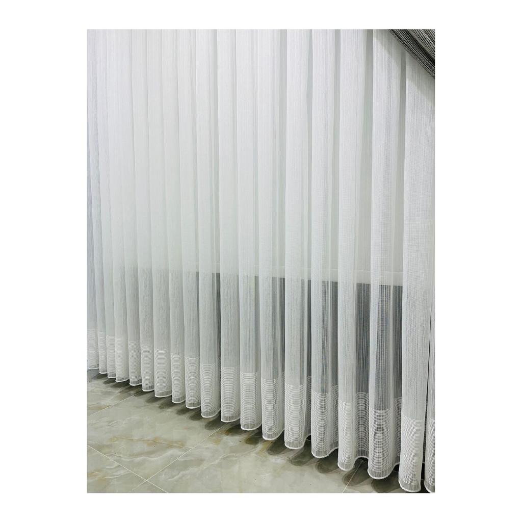 Тюлевая занавеска Ta с естественной каймой, не требующая глажки, плотно плиссированная
