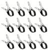 10pcs Durable Stainless Steel Pool Cover Clips with Plastic Handles - Heavy Duty Windproof Spring Clips Clothesline Clip