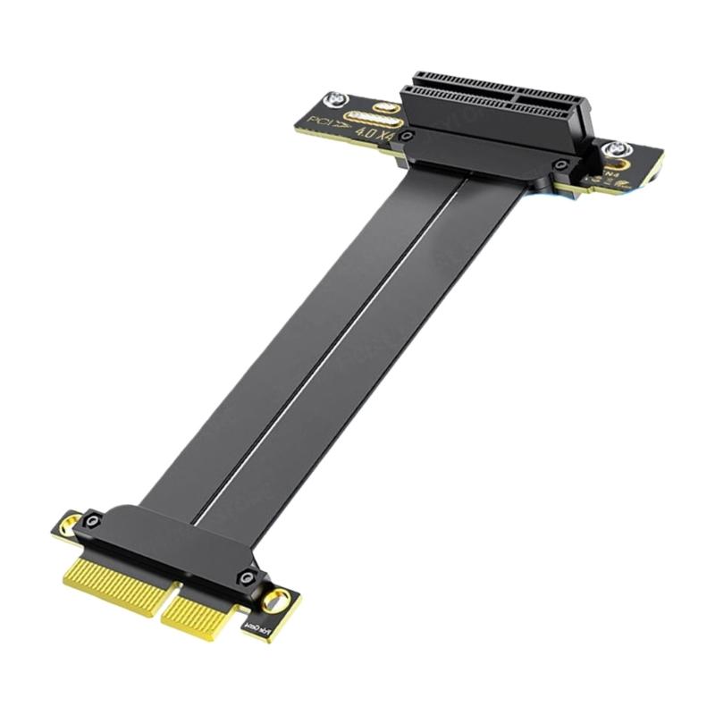 Удлинительный кабель PCIe 4.0 4X с поддержкой SSD NVMe M.2, видеокарт и сетевых карт, оснащенный экранированием от помех