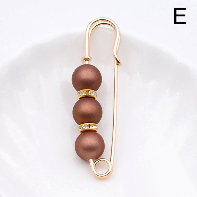 1PC Elegant Simulated Pearl Women Jewelry Accessories Brooches Clothing Ornament Rhinestone