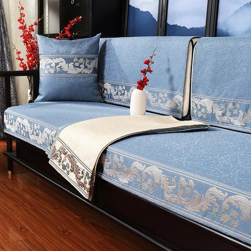 Чехлы для диванов с китайской вышивкой, четыре сезона, ткань для полотенец для дивана, подушка для сиденья, спинка, полотенце, чехол для дивана, нескользящий чехол для дивана-кровати