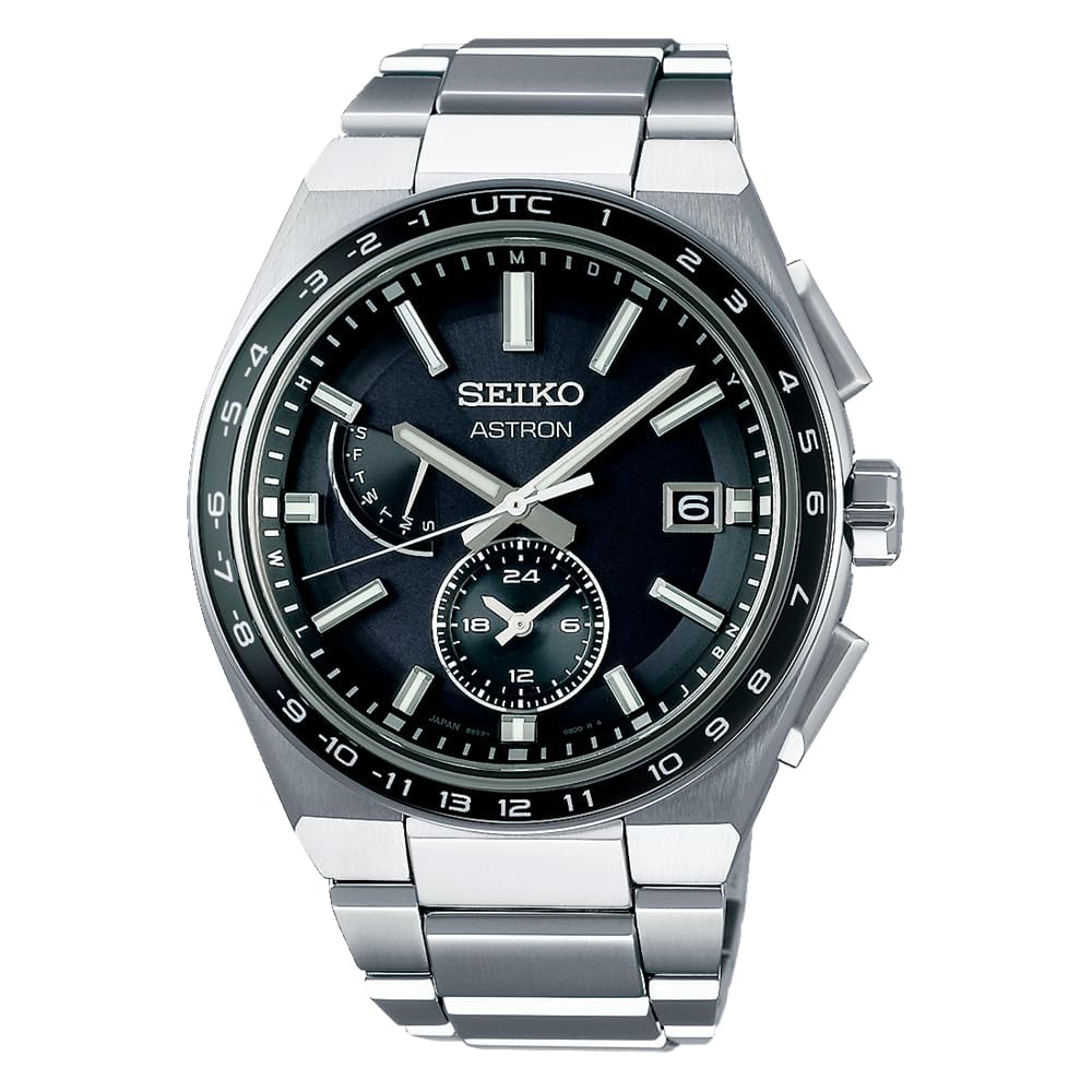 Мужские солнечные радиочасы Seiko ASTRON SBXY039 Синий циферблат Полностью автоматический календарь Мировое время Корпус и браслет из чистого титана