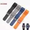 Generic Waterproof 20mm 22mm Soft Rubber Sport Watchband Silicone Band Watch Strap Bracelet