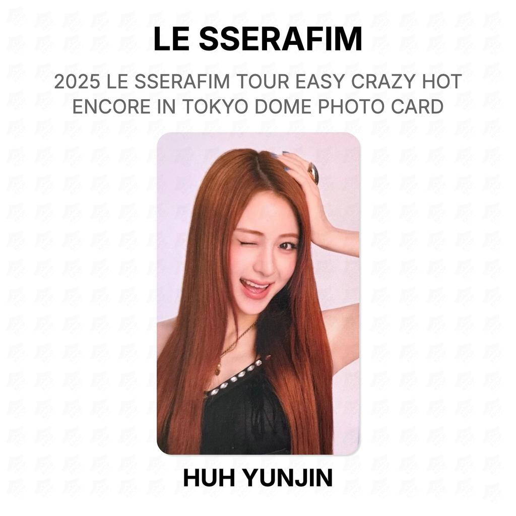 LE SSERAFIM 2025 LE SSERAFIM ТУР EASY CRAZY HOT Encore В TOKYO DOME ФОТОКАРТОЧКА Официальная фотокарточка