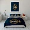 Cool Fish Decor Set Bedding Set with 1 Duvet Cover 2 Pillowcases Single Double King Queen, Gift