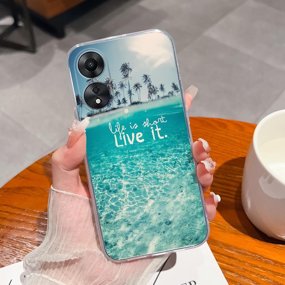 Чехол для OPPO A17 A15 A33 A36 A53 A54 A58 A71 A78 A96, роскошный мягкий силиконовый прозрачный противоударный матовый чехол для телефона, модные этикетки для бампера OPPO