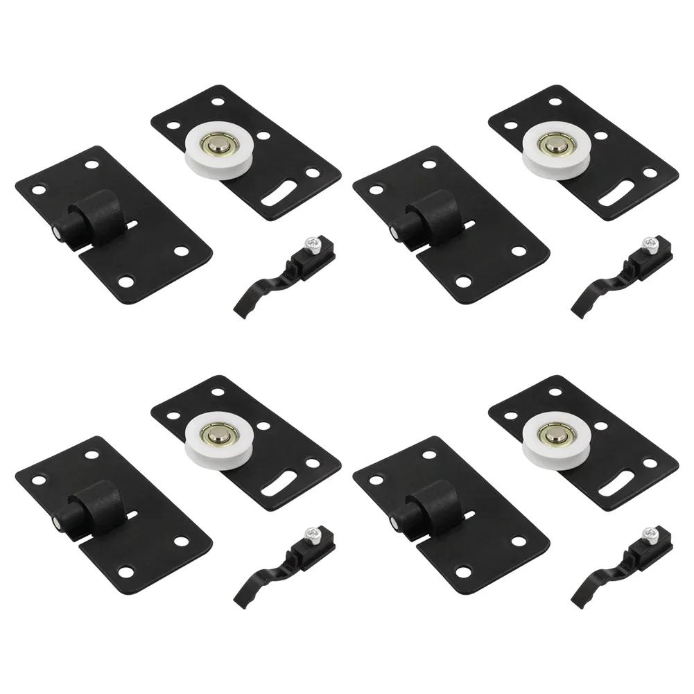 Дверная pulley с подшипником, Бесшумные ролики для раздвижного шкафа, Для плавной и тихой работы, Регулируемая устойчивость, Для шкафа, гардероба