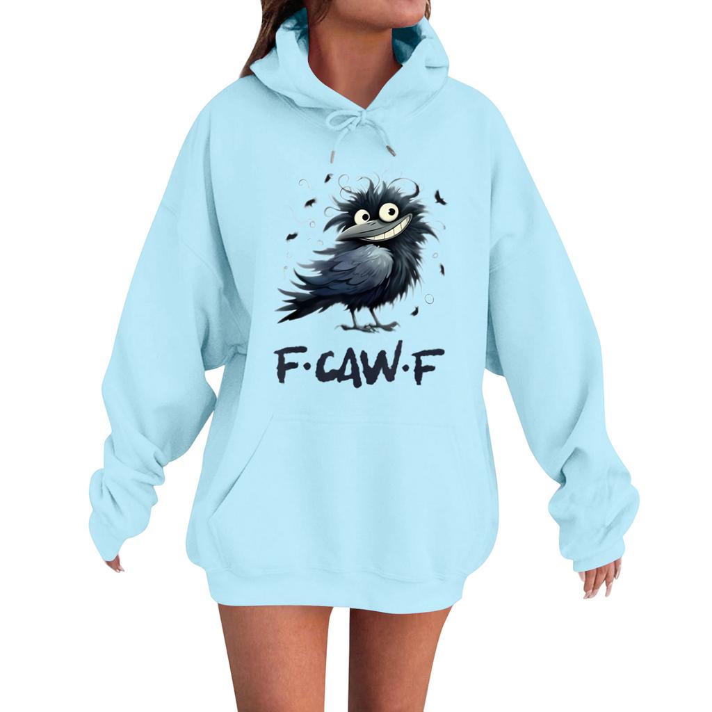 Women's Fashion Casual Long Sleeve Loose Printed Sweatshirt