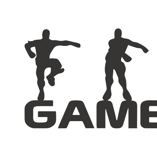 Настенная самоклеящаяся наклейка «сделай сам» для подарка, экологически чистая буква геймерского дизайна, самоклеящаяся наклейка на стену, полезный удар, бесплатный черный цвет