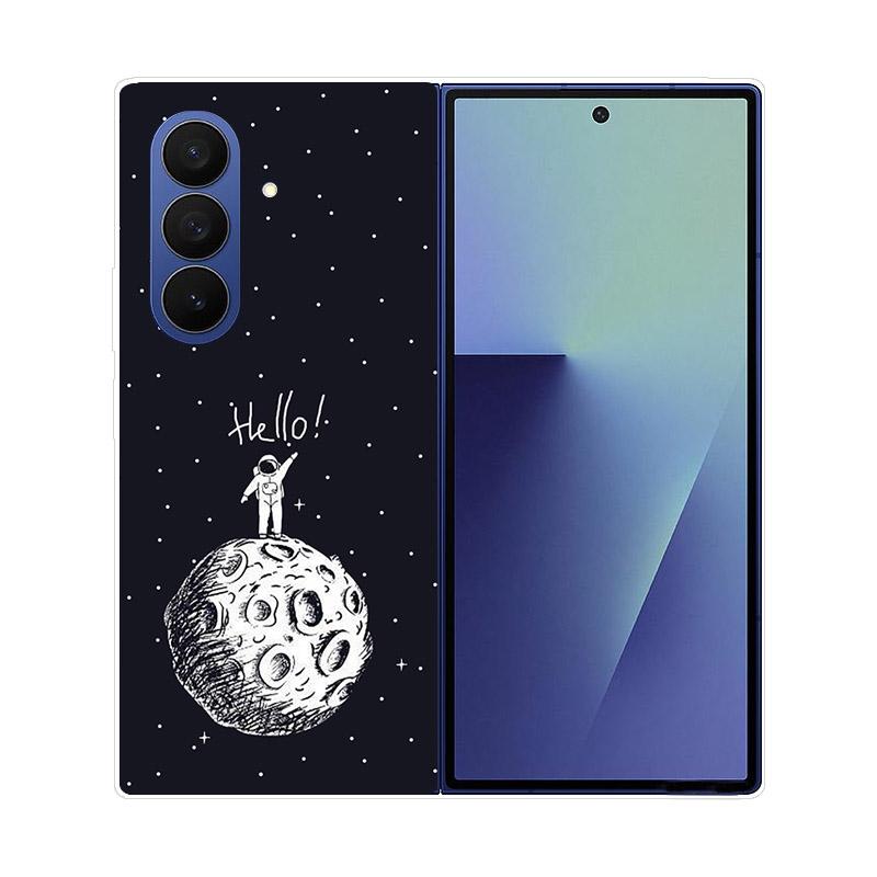 Прозрачный складной чехол для телефона Samsung Galaxy Z Fold 6 7 Прозрачная ударопрочная жесткая крышка из ПК для Samsung Z Fold7 Fold6 Чехол Capa