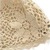 Thin Crochet Flower Hat Bohemian Style Hollow Out Knitted Hat Cute Weave Cap  Spring and Summer