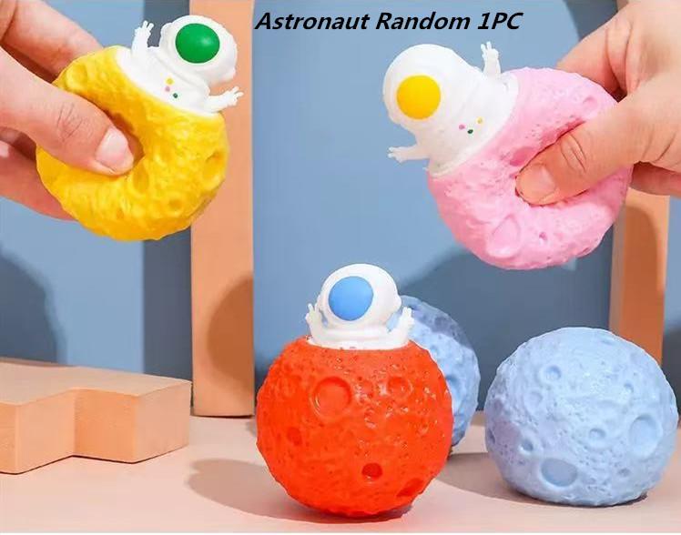 Забавный тыквенный белка-астронавт Блок Сжималка Антистресс Игрушка Прятки Фигурки Снятие стресса Непоседа Игрушки Для Детей Взрослых