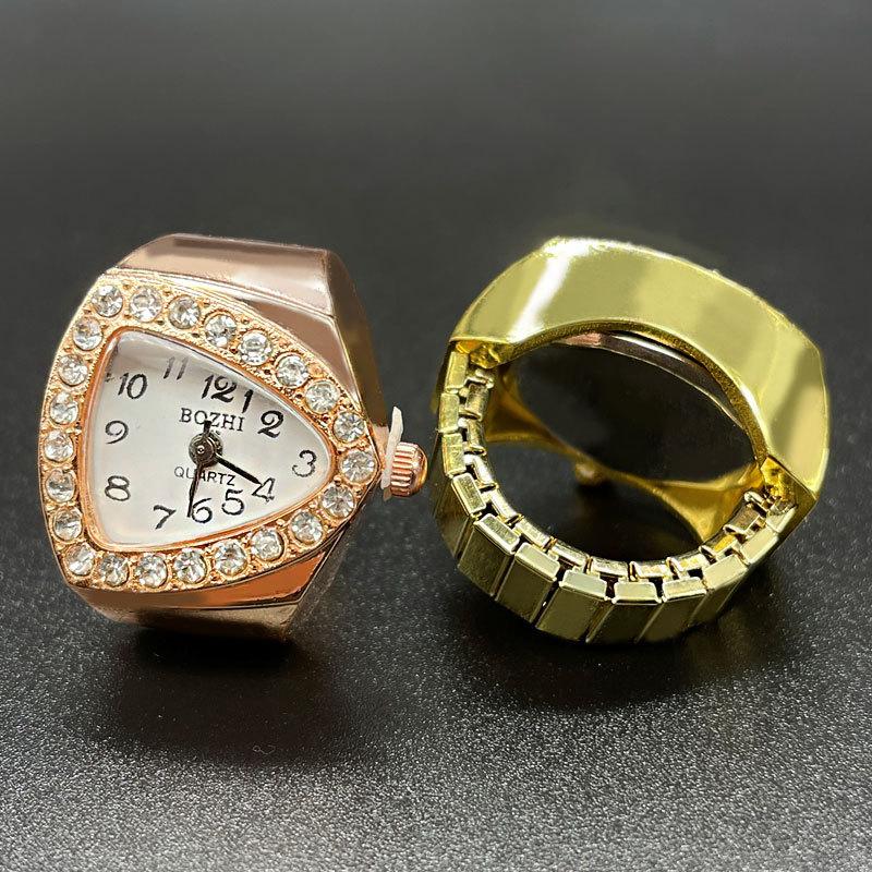 Watch Ring For Men Women Finger Quartz Jewelry Stainless Steel Ring Lover Pair Watches