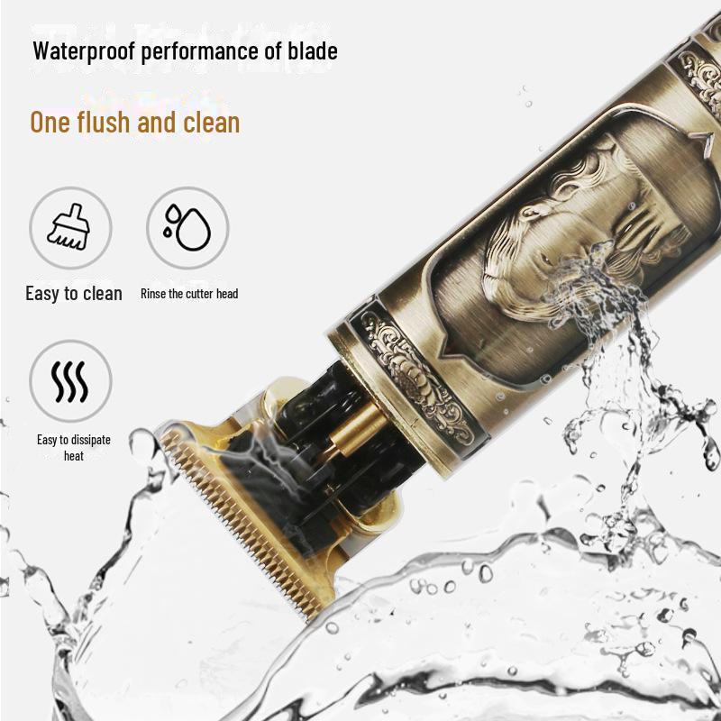 Мужская электрическая машинка для стрижки волос Retro T9 для самостоятельного бритья и профессионального использования в салонах