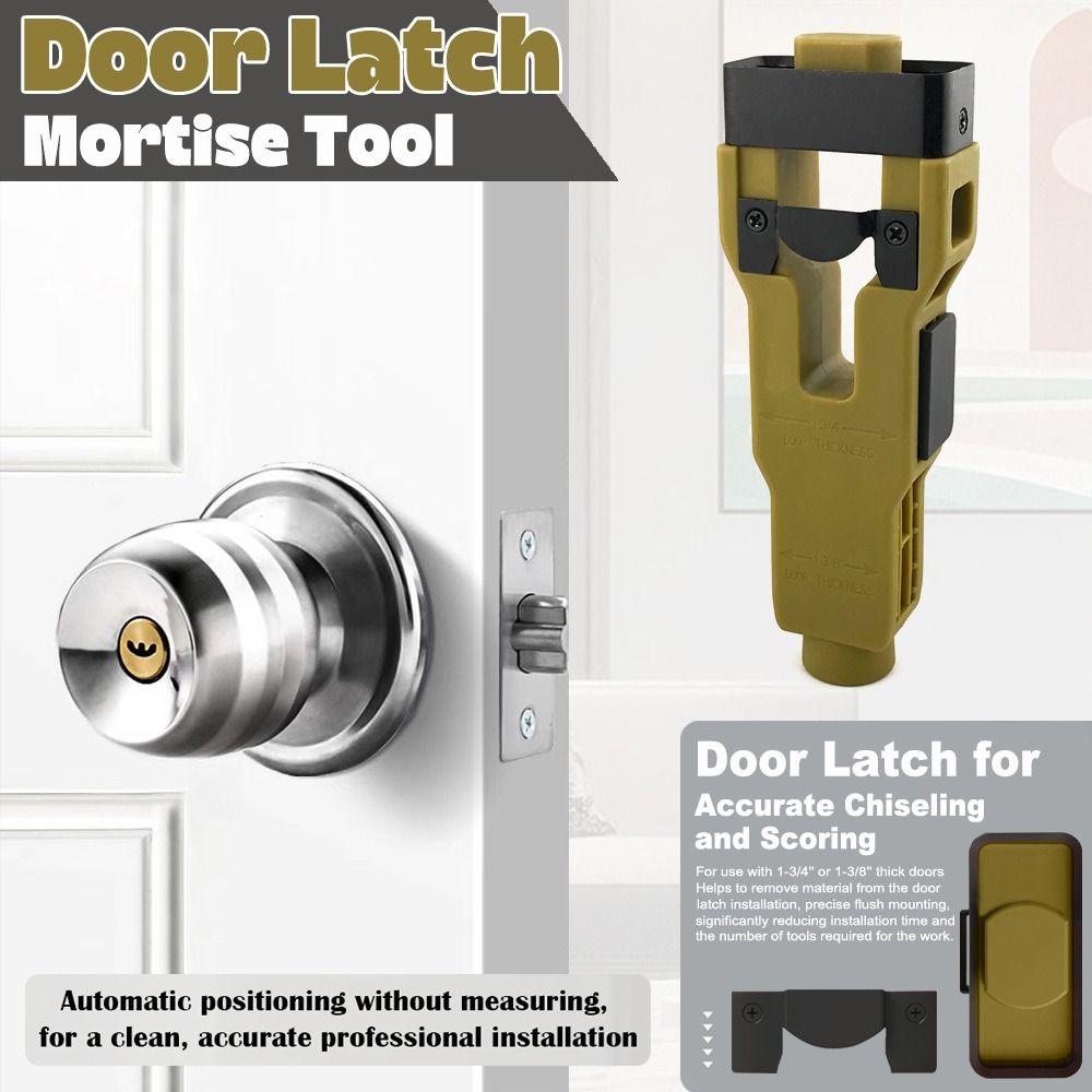 Precision Door Mortise Tool Heavy Duty 1-3/4in&1-3/8in Mortise Tool Installation Kit Material Removal Anti -splinter