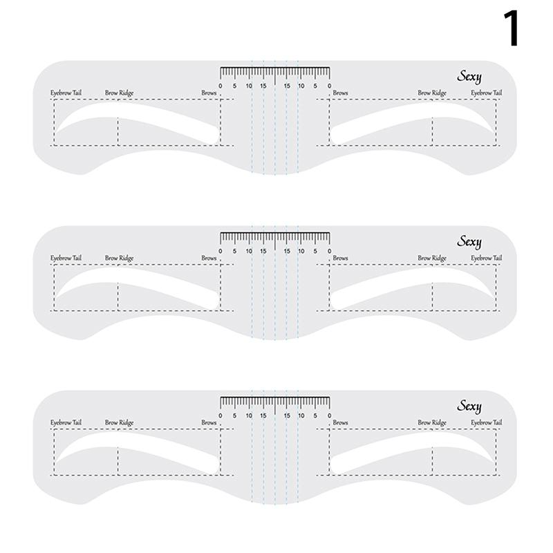3/10 шт. многоразовый трафарет для бровей мягкая линейка определитель бровей руководство по рисованию бровей укладка формирование уход шаблон карта