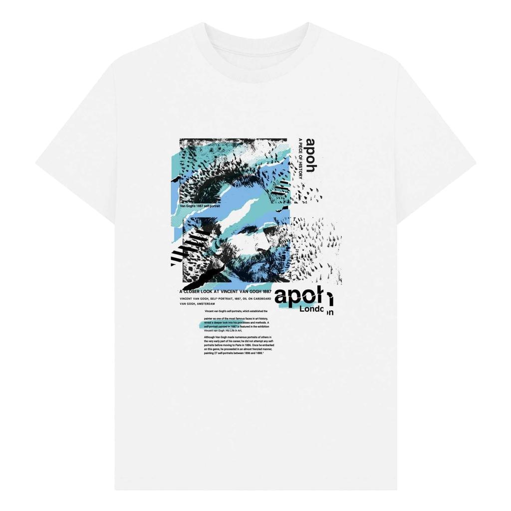 Apoh Unisex Adult Portrait Vincent Van Gogh T-Shirt