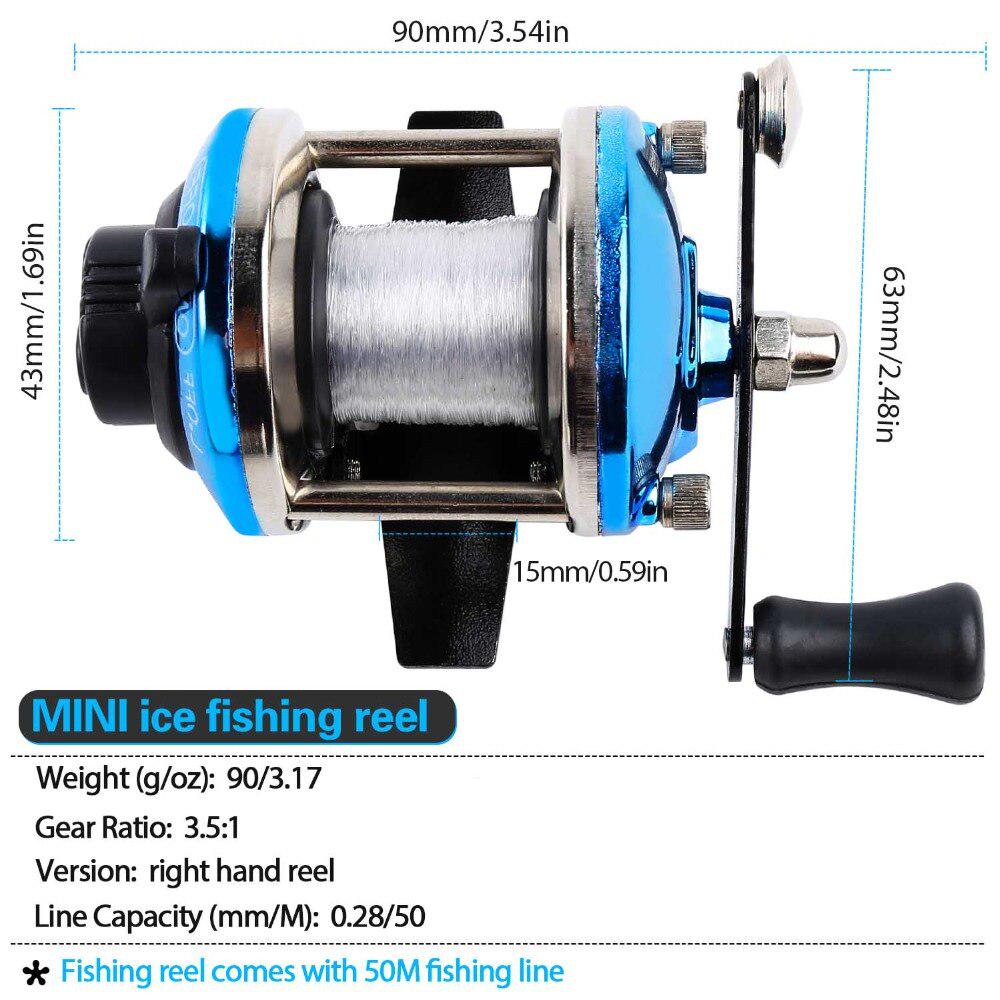 1,2 м удочка для зимней удочки с троллинговой леской, комбинированная леска для зимней лески, набор удилищ, рыболовные снасти