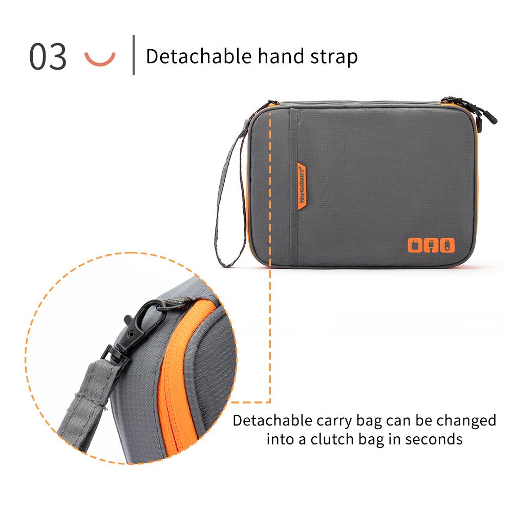 Электронный органайзер, дорожный чехол для электронных аксессуаров, переносная сумка для хранения кабеля, зарядного устройства, телефона, наушников