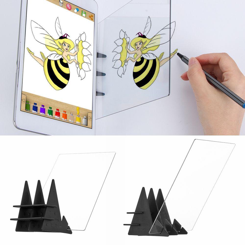 Планшет для обводки Плоттер Оптическое изображение Рисование Живопись Подставка Доска для эскизов Кронштейн с регулировкой яркости